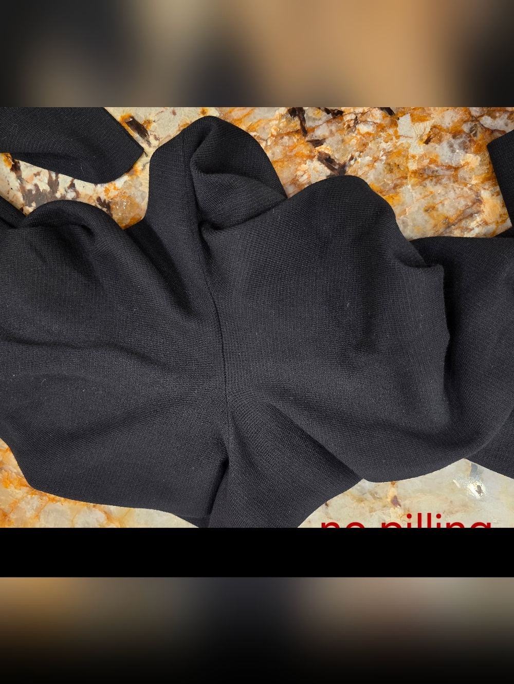 Zara Knit Long Cardigan Jacket Flare Pants Set Pearl Buttons Black L - Picture 14 of 16